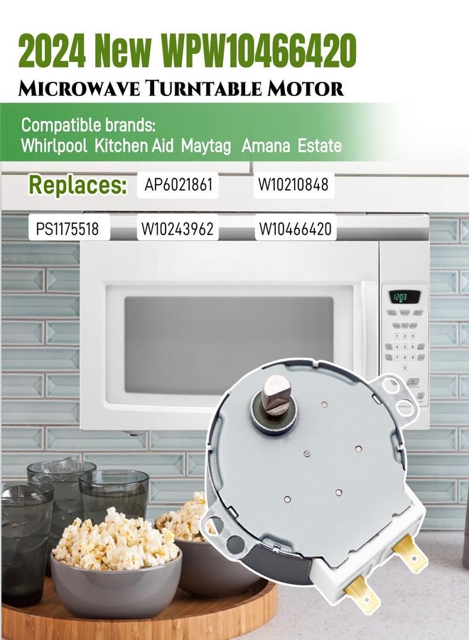 محرك قرص دوار للميكروويف WPW10466420 SM221E، مناسب لأفران ميكروويف ويرلبول، بديل للأرقام التالية: W10210848، W10243962، W10466420، AP6021861، PS11755189 - Image 2